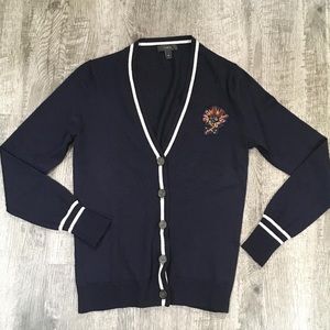 J Crew embellished cardigan